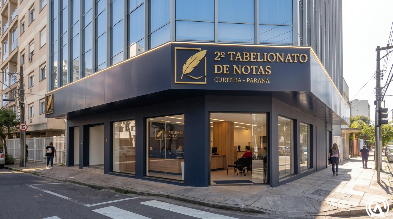 Fachada do 2º Tabelionato de Notas de Curitiba